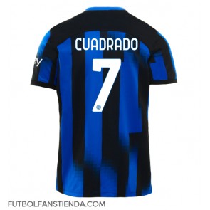 Inter Milan Juan Cuadrado #7 Primera Equipación 2023-24 Manga Corta